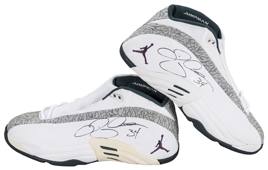 Ray Allen Game Issued & Signed Jordan Sneakers (Player LOA & JSA)